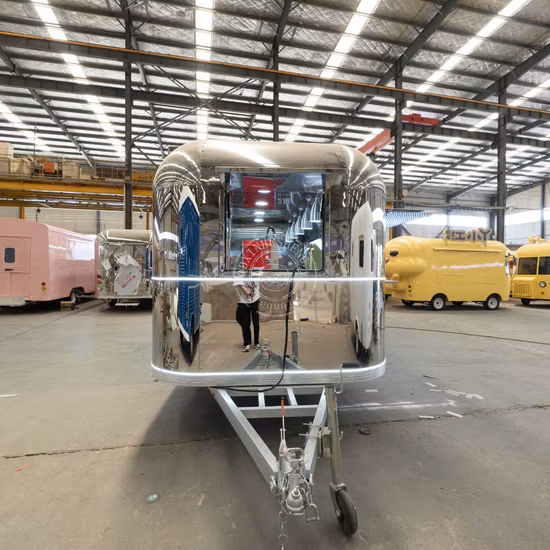 Airstream Vending Hot Dog Cart Mobile Food Van Remolque de comida