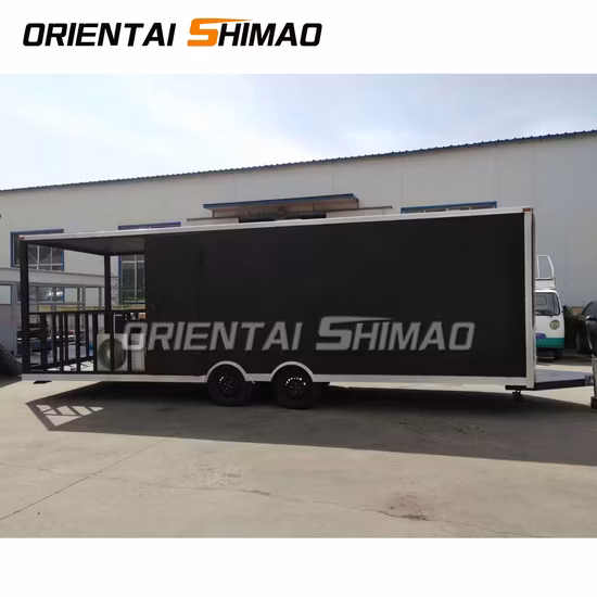 Remolque de concesión de diseño de camiones de comida de quiosco de gofres móvil de Oriental Shimao Square
