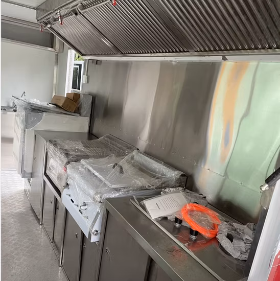 Tune Towable Food Catering Van Vintage Ice Food Cart Remolque